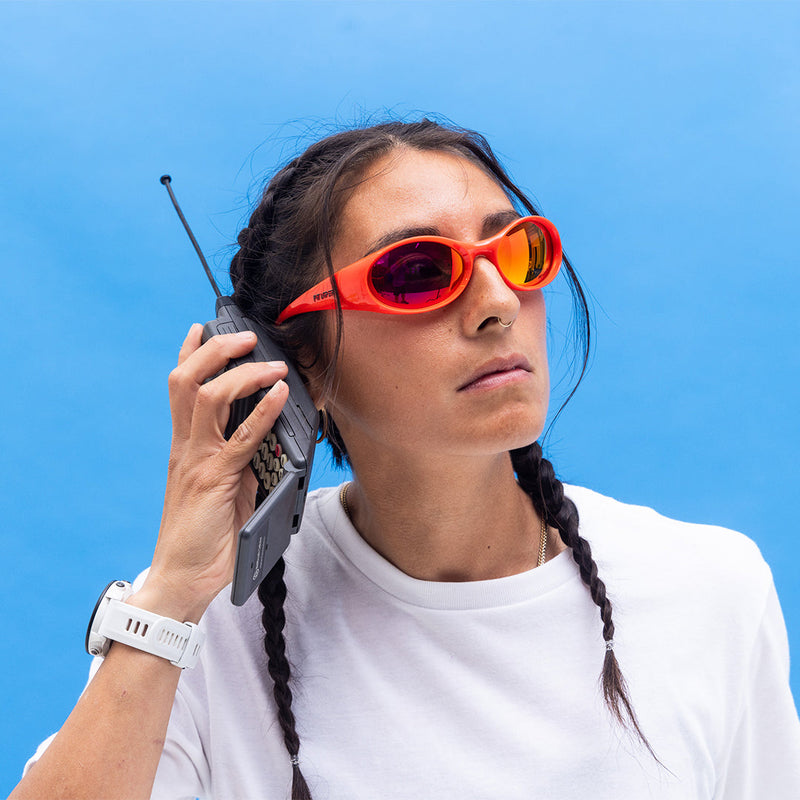 / Polarized Red | lalalalala.JPG | Person wearing The Nacho Slammer with polarized Red lens