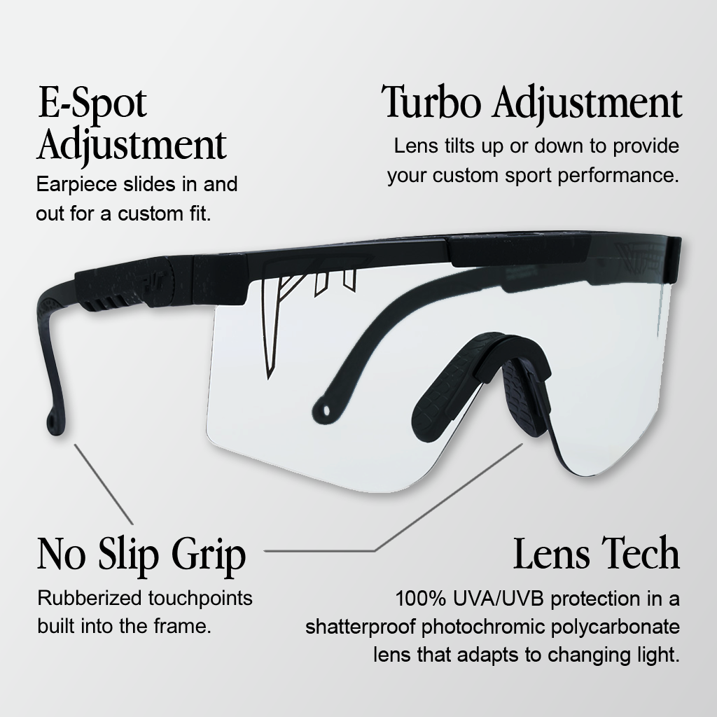 The Blacking Out Original 2.0 - Photochromic Smoke / Regular - Lens and frame technology