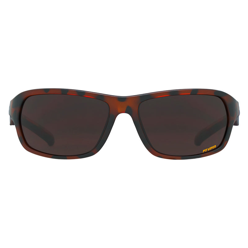 / Brown | full_frontal.JPG | Front view of The Landlocked Somox with brown lens on white background