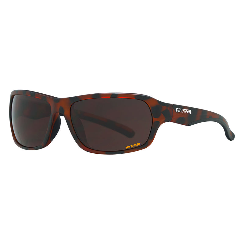 / Brown | side_view.JPG | Angled view of The Landlocked Somox with brown lens on white background