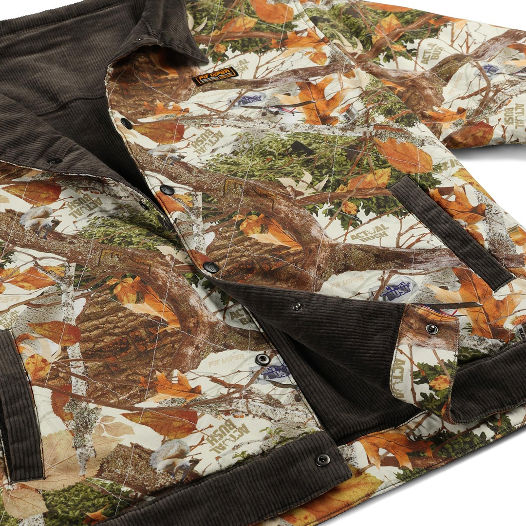 ジャケット・アウター CORDUROY PUFFA JACKET CAMO Sporturoy Reversible Jacket